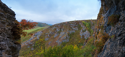 Image showing mountains in autumn day