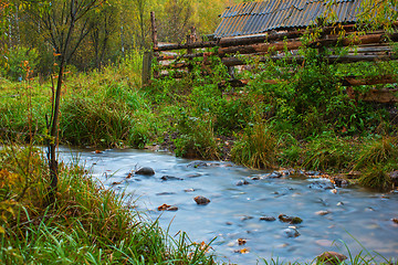 Image showing Autumn at mountain village.