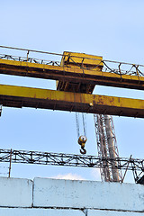 Image showing Industrial background: industrial design insulator closeup plant