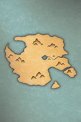 Image showing Antique-looking map of an island