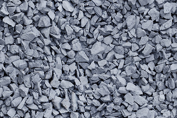 Image showing Bluish Gray gravel used for construction fill - seamless backgro