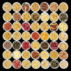 Image showing Large Pasta Spaghetti Selection