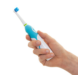 Image showing Electric toothbrush isolated