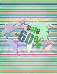 Image showing Management concept: sale words on digital screen vector illustration