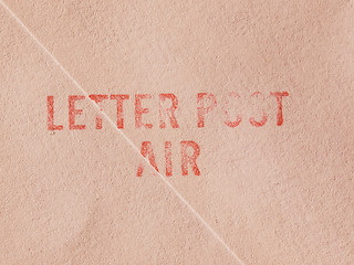 Image showing  Letter post air vintage