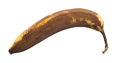 Image showing Over ripe banana, isolated