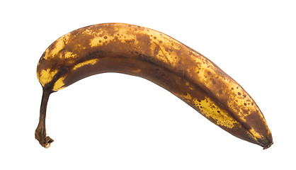 Image showing Over ripe banana, isolated
