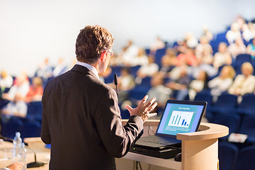 Image showing Speaker at Business Conference and Presentation.