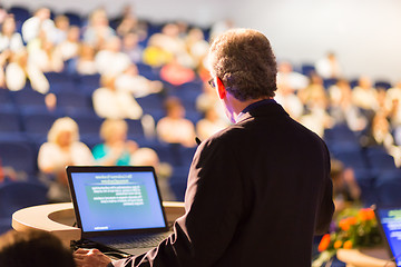 Image showing Speaker at Business Conference and Presentation.