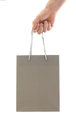 Image showing Shopping man, gift bag