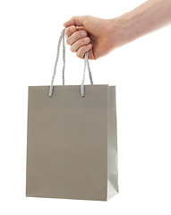 Image showing Shopping man, gift bag