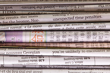 Image showing Newspaper background.