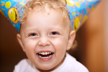 Image showing Happy laughing little boy