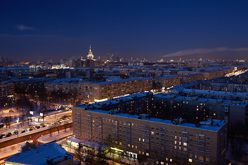 Image showing Night Moscow.