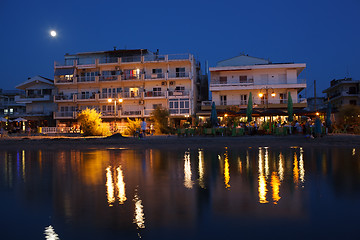 Image showing Summer resort at night