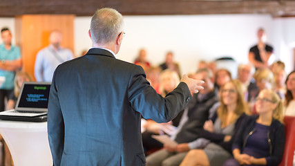 Image showing Speaker at Business Conference and Presentation.