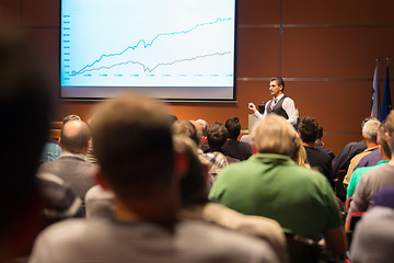 Image showing Speaker at Business Conference and Presentation.