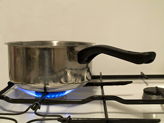 Image showing Saucepan on stove