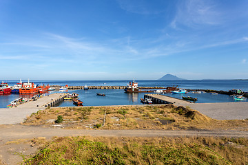 Image showing harbor in Kota Manado City, Indonesia