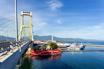 Image showing harbor in Kota Manado City, Indonesia