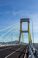 Image showing Bridge over the harbor in Manado, Indonesia