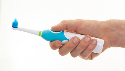 Image showing Electric toothbrush isolated