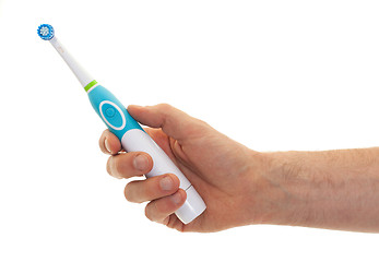 Image showing Electric toothbrush isolated