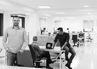 Image showing young startup business man portrait at modern office