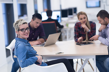 Image showing startup business team on meeting at modern office