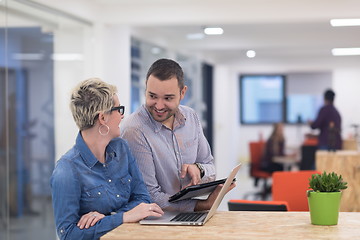 Image showing startup business team on meeting at modern office