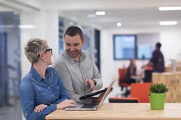 Image showing startup business team on meeting at modern office