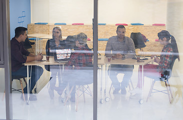 Image showing startup business team on meeting at modern office