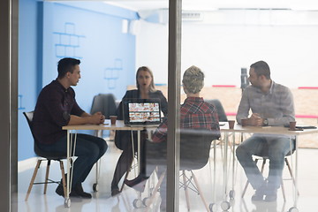 Image showing startup business team on meeting at modern office