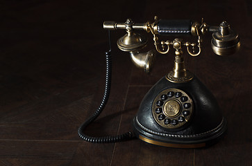 Image showing Old vintage rotary phone