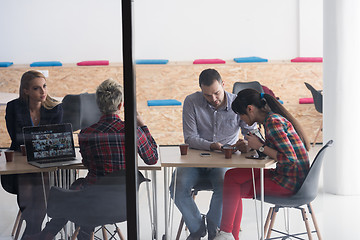 Image showing startup business team on meeting at modern office