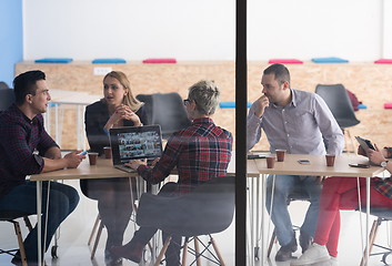 Image showing startup business team on meeting at modern office