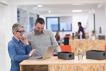 Image showing startup business team on meeting at modern office