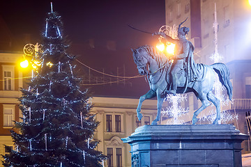 Image showing Statue of Ban Josip Jelacic in Zagreb