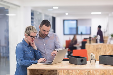 Image showing startup business team on meeting at modern office