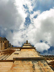 Image showing Statue in the sky