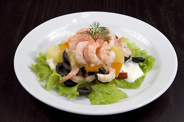 Image showing Prawn salad.