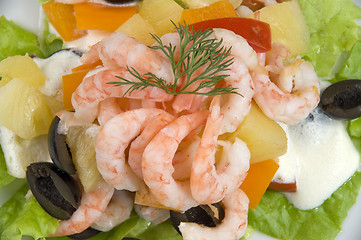 Image showing Prawn salad.