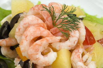 Image showing Prawn salad.