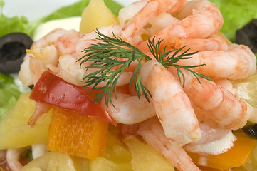 Image showing Prawn salad.