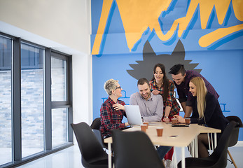 Image showing startup business team on meeting at modern office