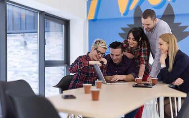 Image showing startup business team on meeting at modern office