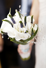 Image showing Wedding bouquet of white flowers