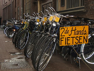 Image showing Bikes in Holland