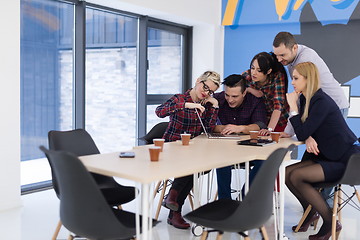 Image showing startup business team on meeting at modern office