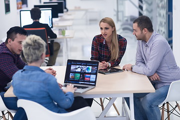 Image showing startup business team on meeting at modern office